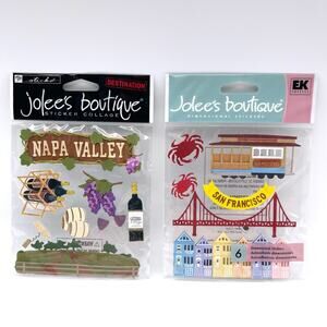 Jolee's Boutique Napa Valley and San Francisco Dimensional Sticker Sets